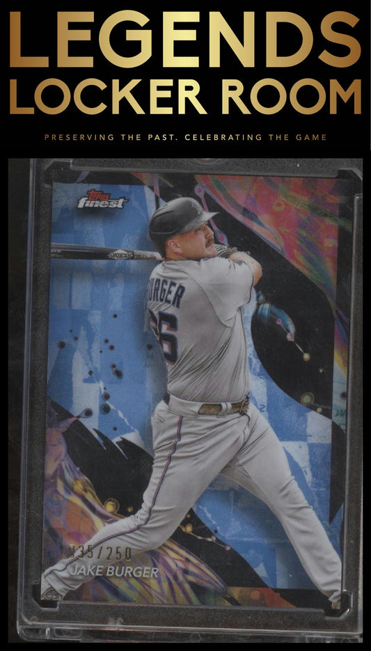 2024 Finest #197 Jake Burger Sky Blue Refractors #/250
