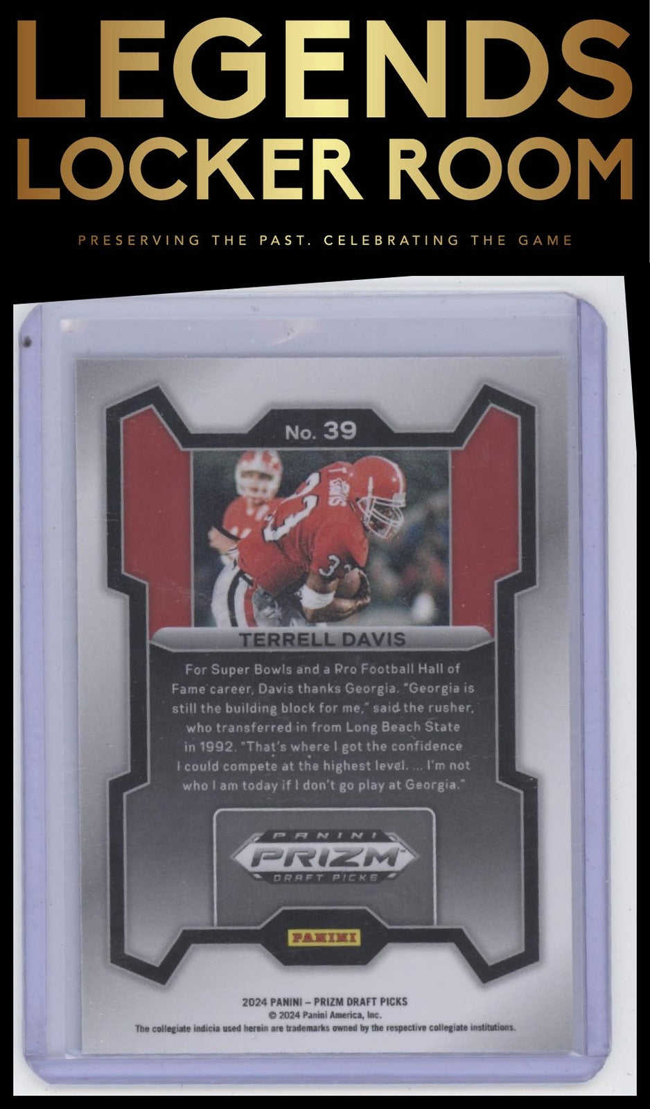 2024 Panini Prizm Draft Picks #39 Terrell Davis