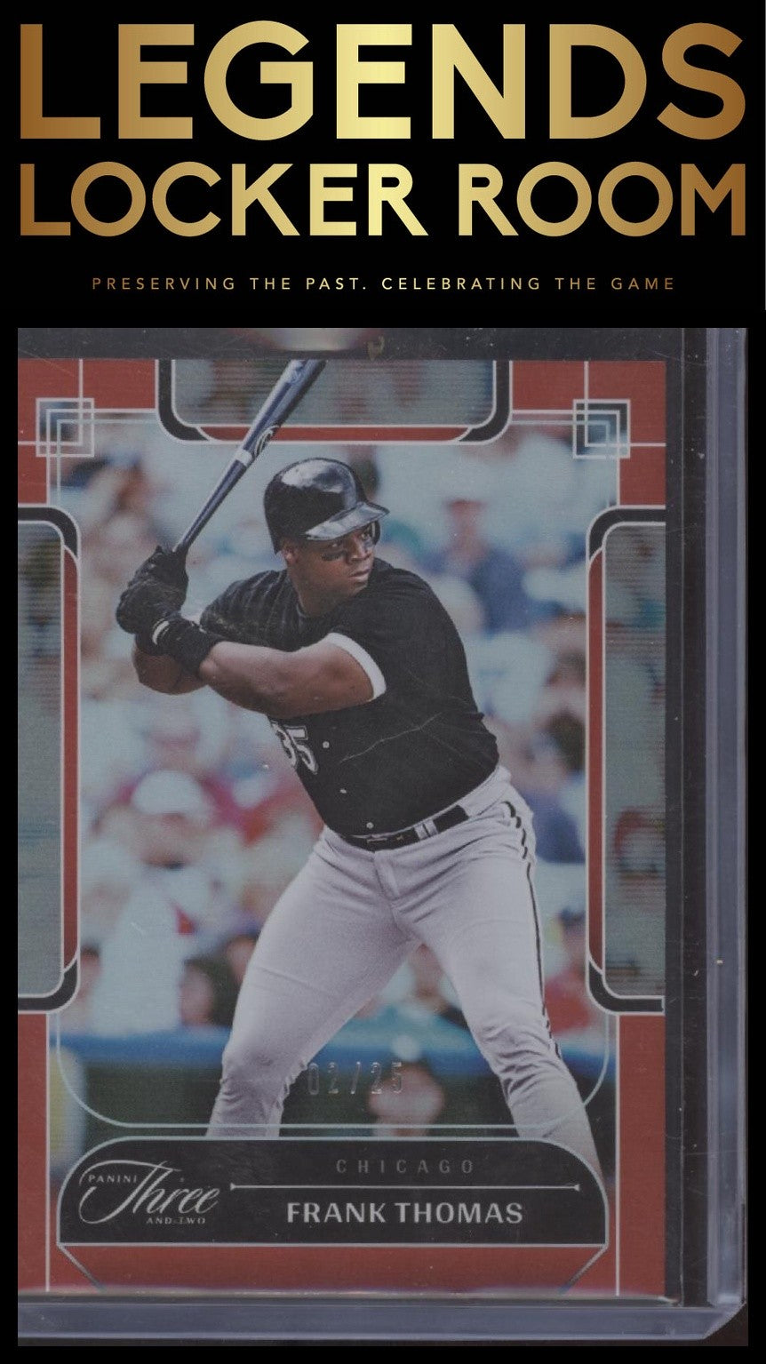 2024 Panini Three and Two #94 Frank Thomas Orange #/25