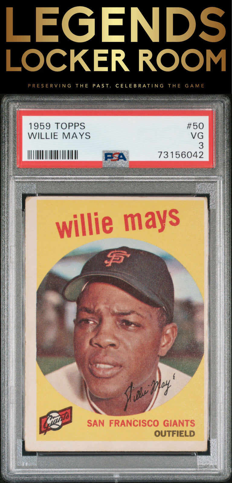 1959 Topps #50 Willie Mays PSA 3