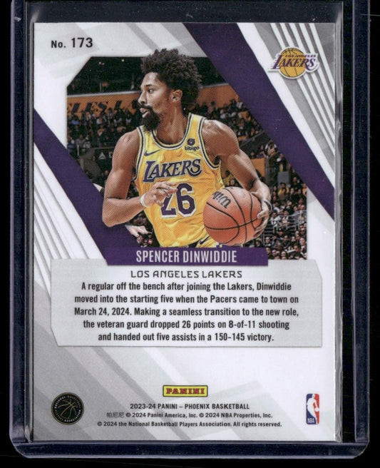 2023-24 Panini Phoenix #173 Spencer Dinwiddie
