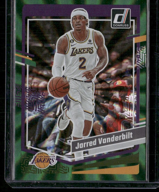 2023-24 Donruss #194 Jarred Vanderbilt Green Laser Holo