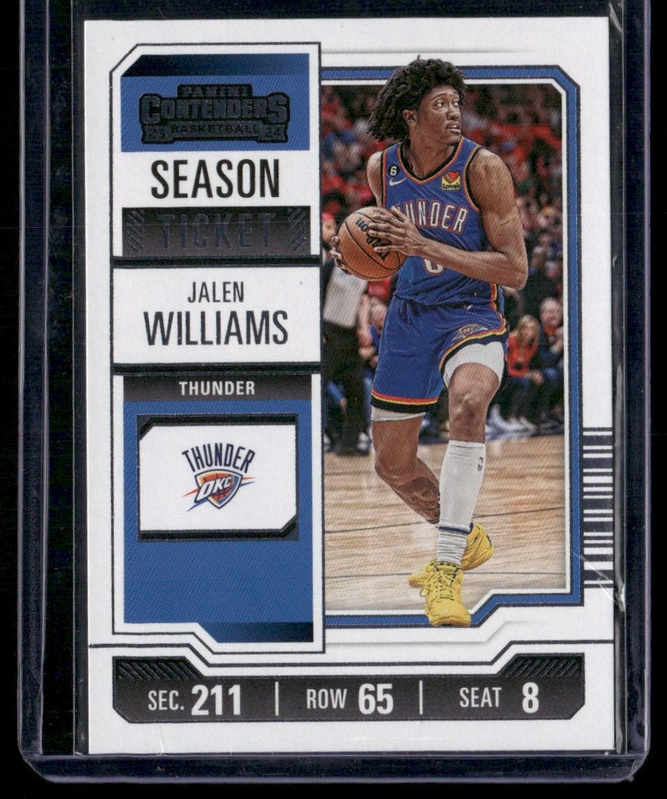 2023-24 Panini Contenders #67 Jalen Williams Season Ticket Retail