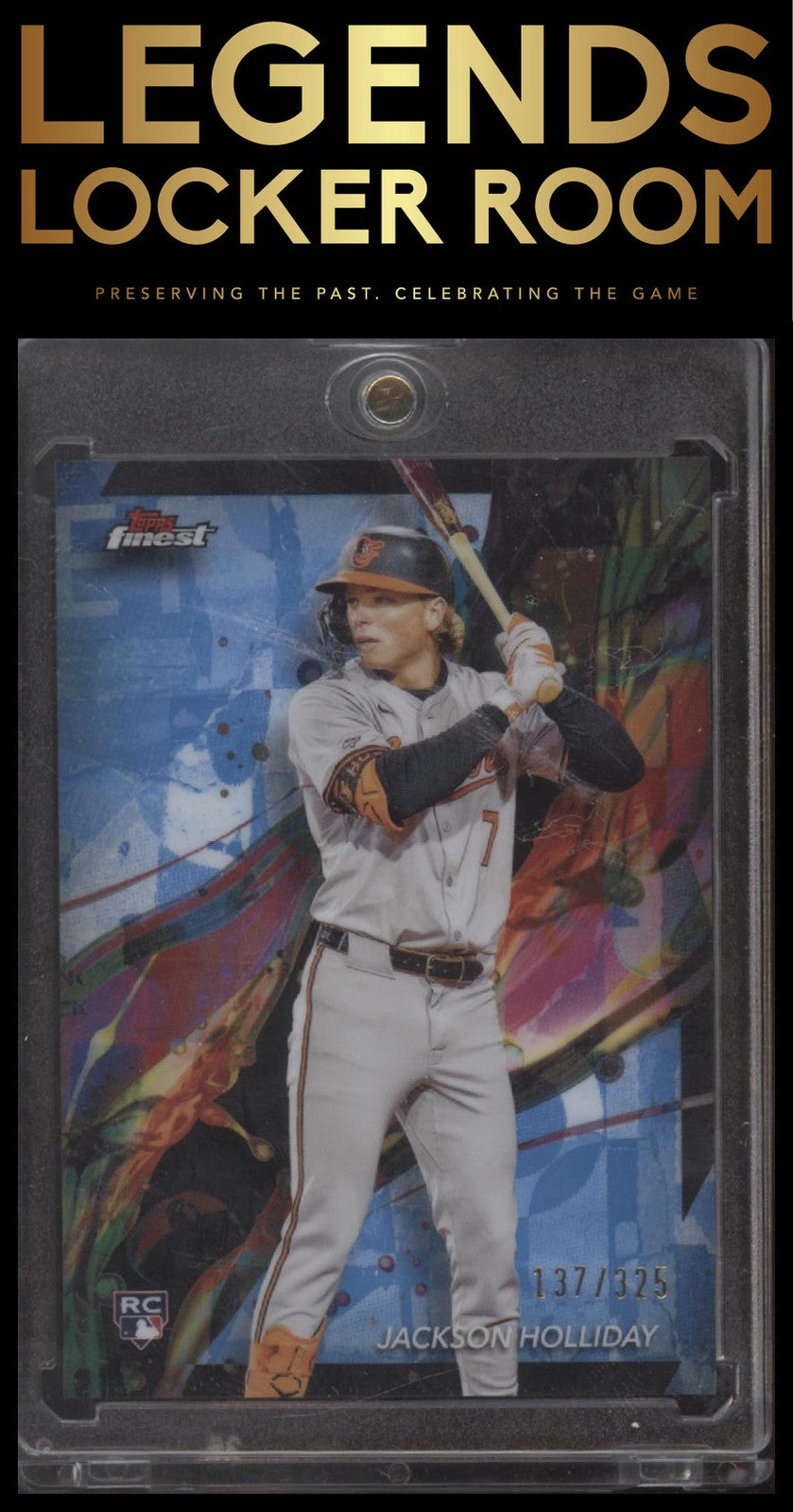 2024 Finest #76 Jackson Holliday Sky Blue Refractors #/325