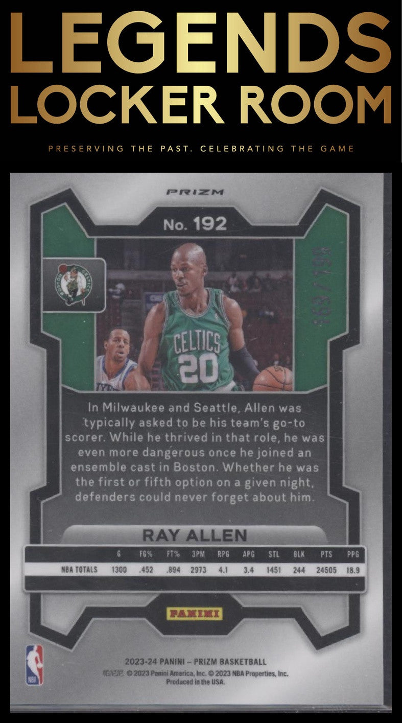 2023-24 Panini Prizm #192 Ray Allen Prizms Blue #/199