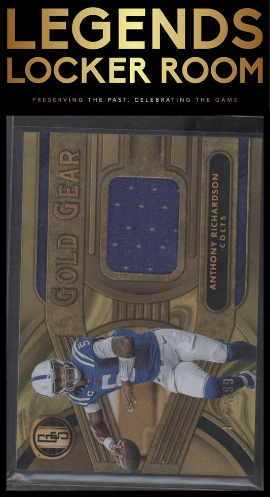 2024 Panini Gold Standard #GG-ARN Anthony Richardson Gold Gear #/299