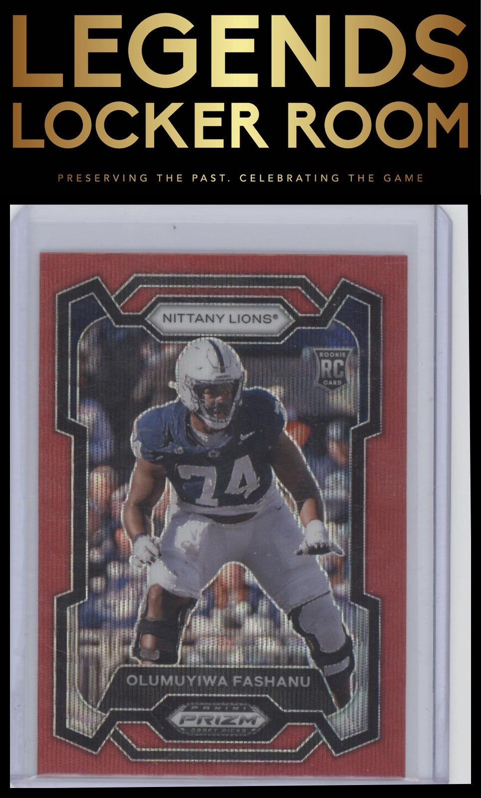 2024 Panini Prizm Draft Picks #145 Olumuyiwa Fashanu Ruby Wave