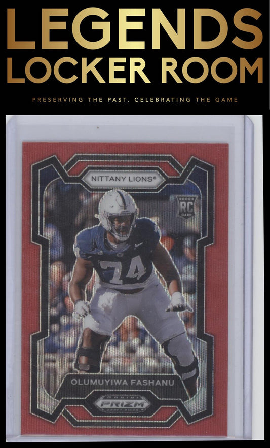 2024 Panini Prizm Draft Picks #145 Olumuyiwa Fashanu Ruby Wave