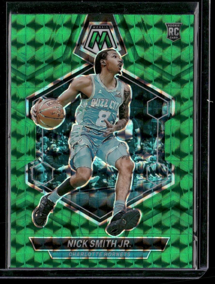 2023-24 Panini Mosaic #242 Nick Smith Jr. Green