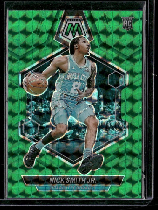2023-24 Panini Mosaic #242 Nick Smith Jr. Green
