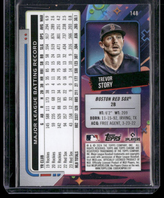 2024 Topps Chrome Cosmic #148 Trevor Story