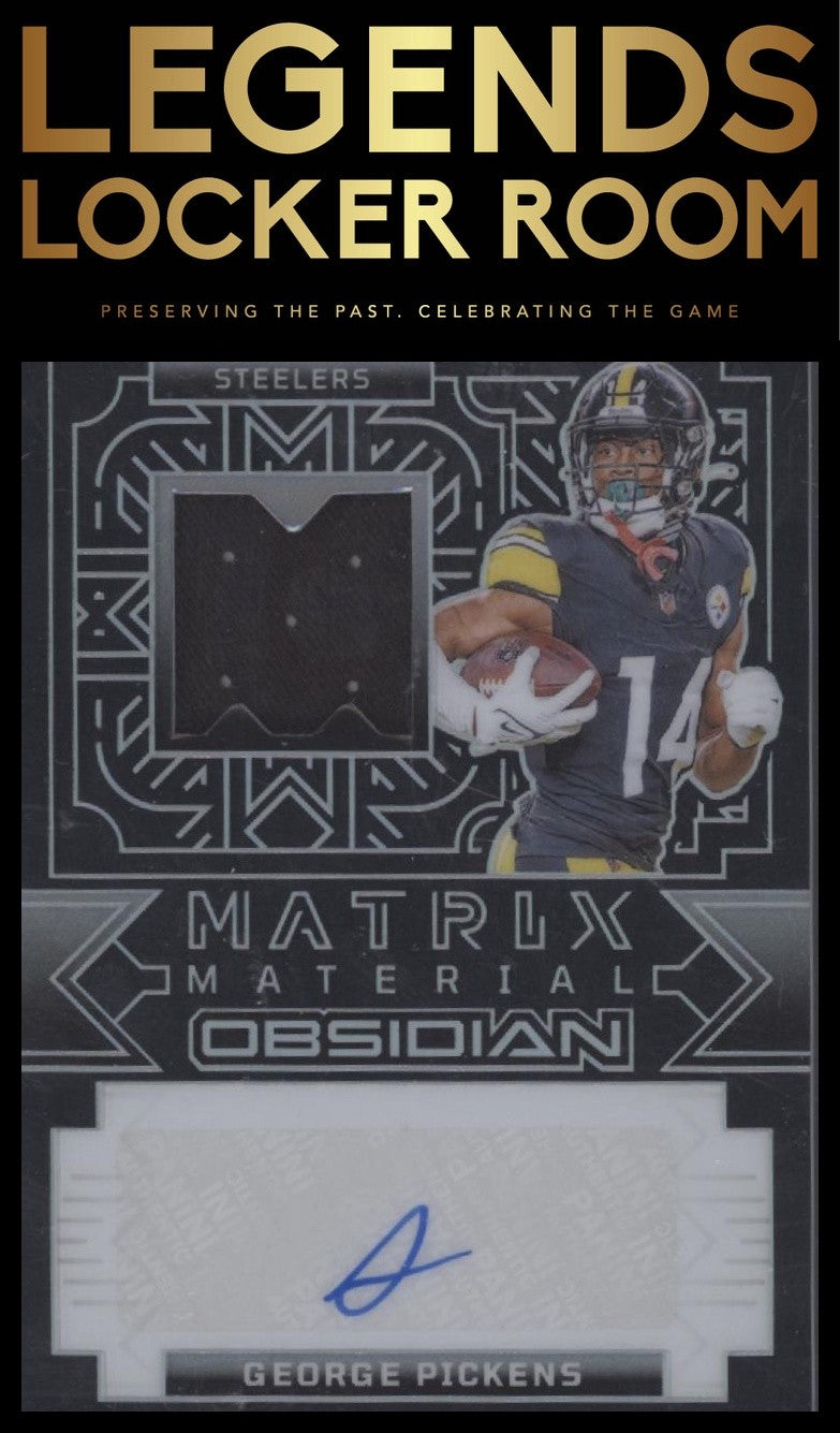 2024 Panini Obsidian George Pickens Matrix Material Auto /299