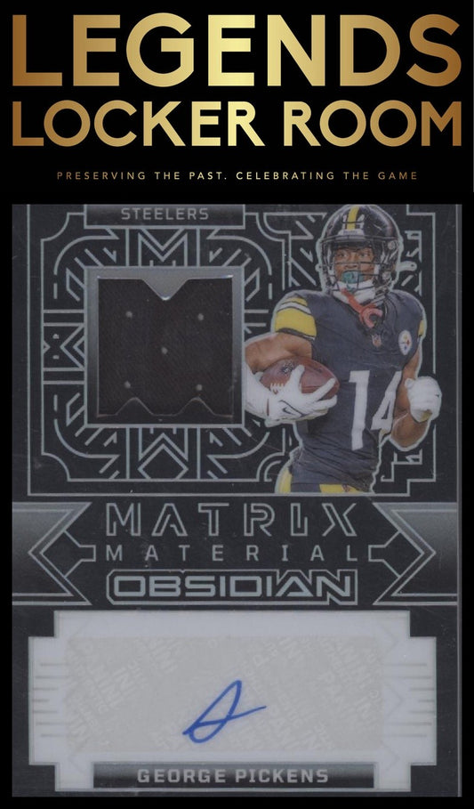 2024 Panini Obsidian George Pickens Matrix Material Auto /299