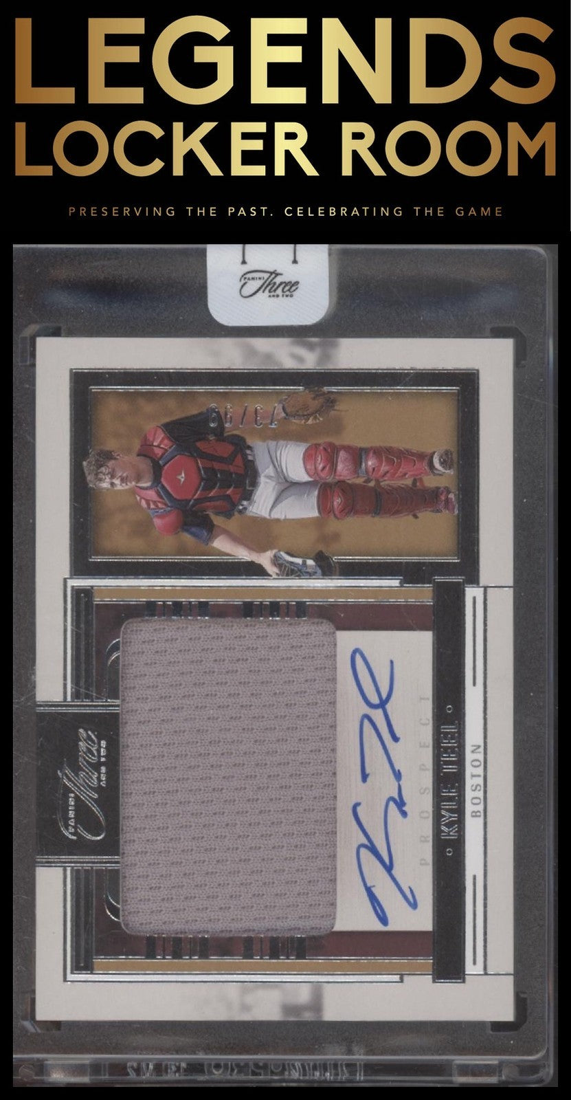 Kyle Teel Prospect Jersey Auto 73/99 2024 Panini Three and Two Baseball