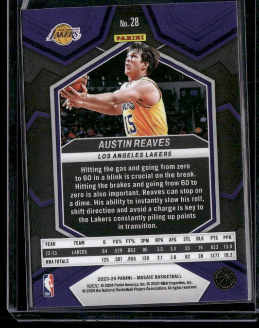 2023-24 Panini Mosaic #28 Austin Reaves