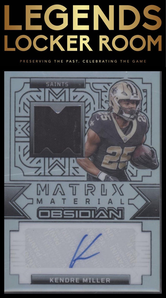 2024 Panini Obsidian - Matrix Material Autographs Silver #9 Kendre Miller #/99