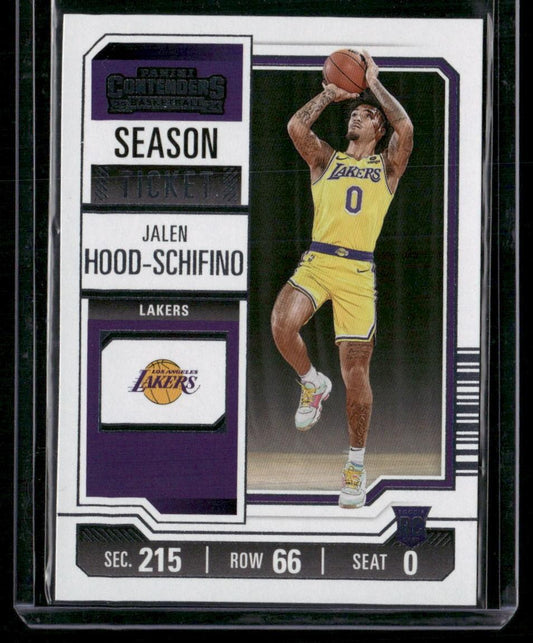 2023-24 Panini Contenders #83 Jalen Hood-Schifino Season Ticket Retail