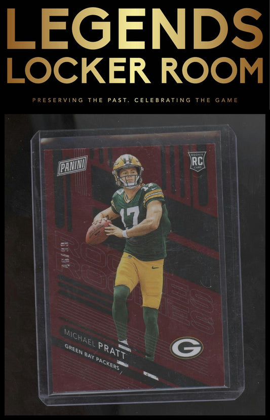 2024 Panini National Sports Michael Pratt Rookies Red #/99