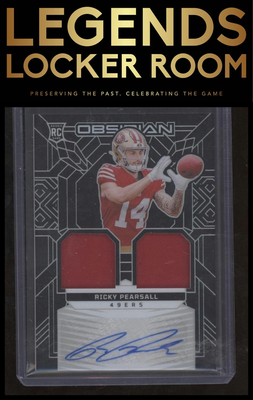 2024 Panini Obsidian Ricky Pearsall Rookie Material Ink /299