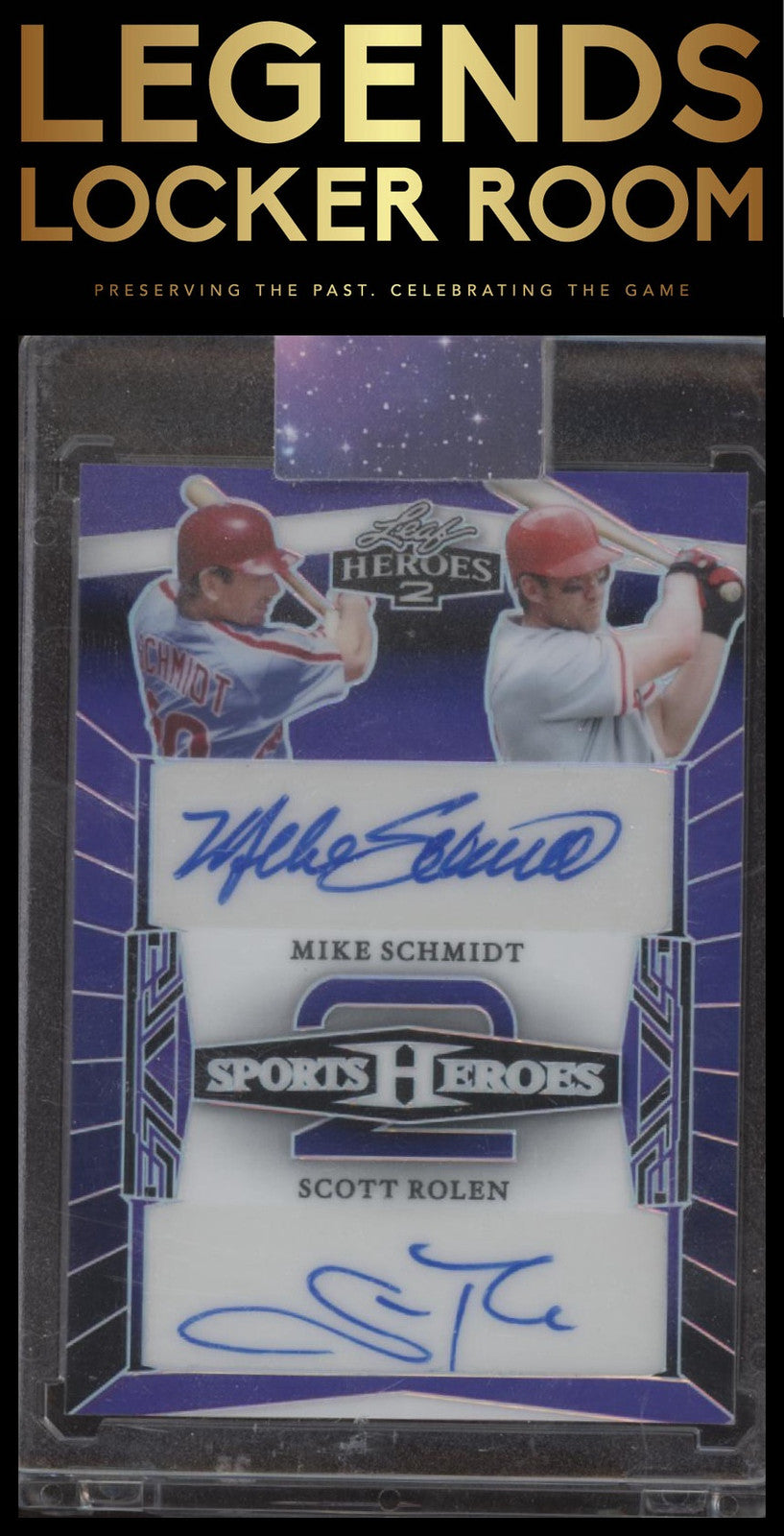 2024 Leaf Metal Sports Heroes Mike Schmidt / Scott Rolen Heroes #/3