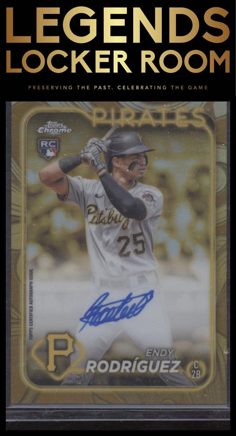2024 Topps Gilded Collection #CGA-ER Endy Rodríguez Chrome Gold Autographs #/99