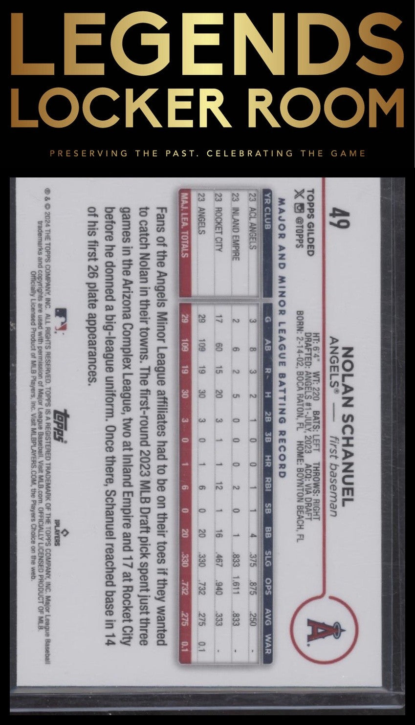 2024 Topps Gilded Collection #49 Nolan Schanuel #/99