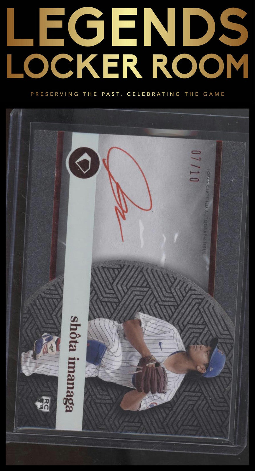 2024 Topps Diamond Icons Shota Imanaga White Polychromatink Black Red Ink #/10