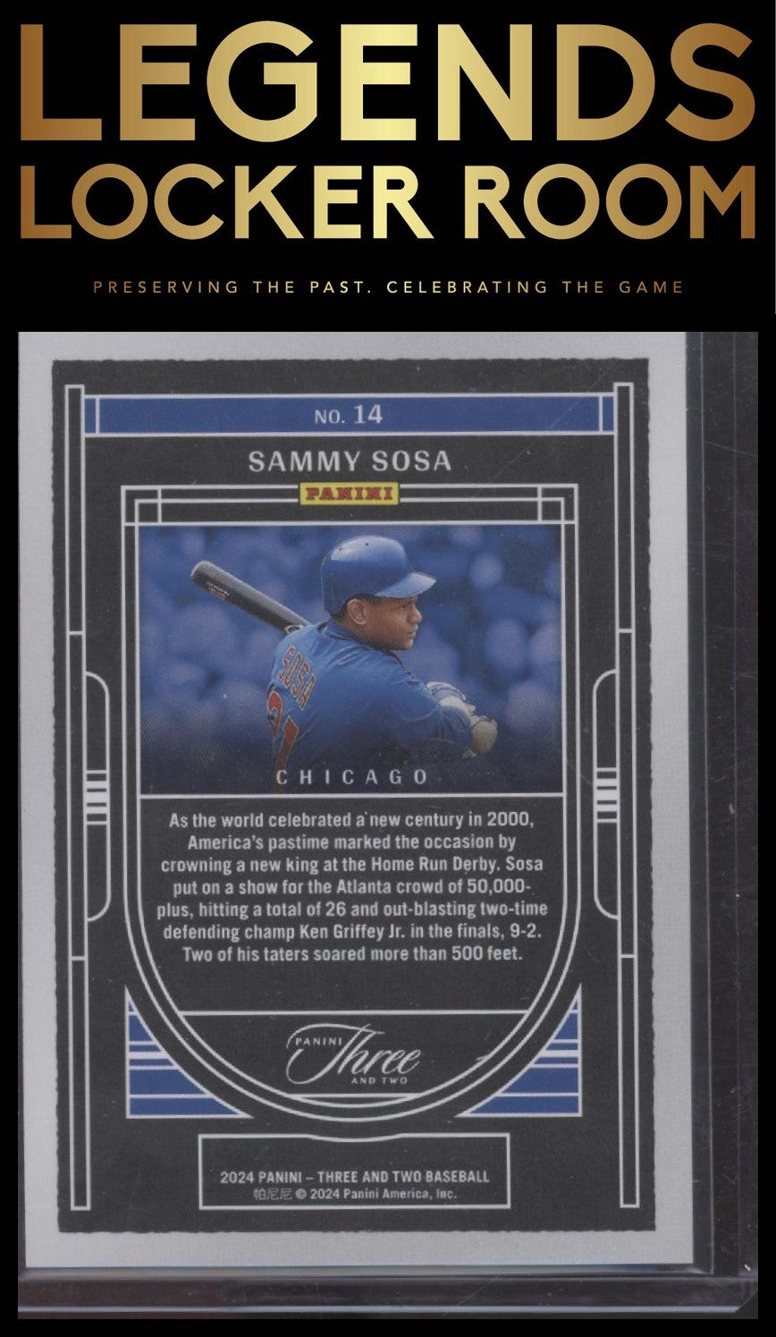 2024 Panini Three and Two #14 Sammy Sosa Going Yard Three and Two #/32
