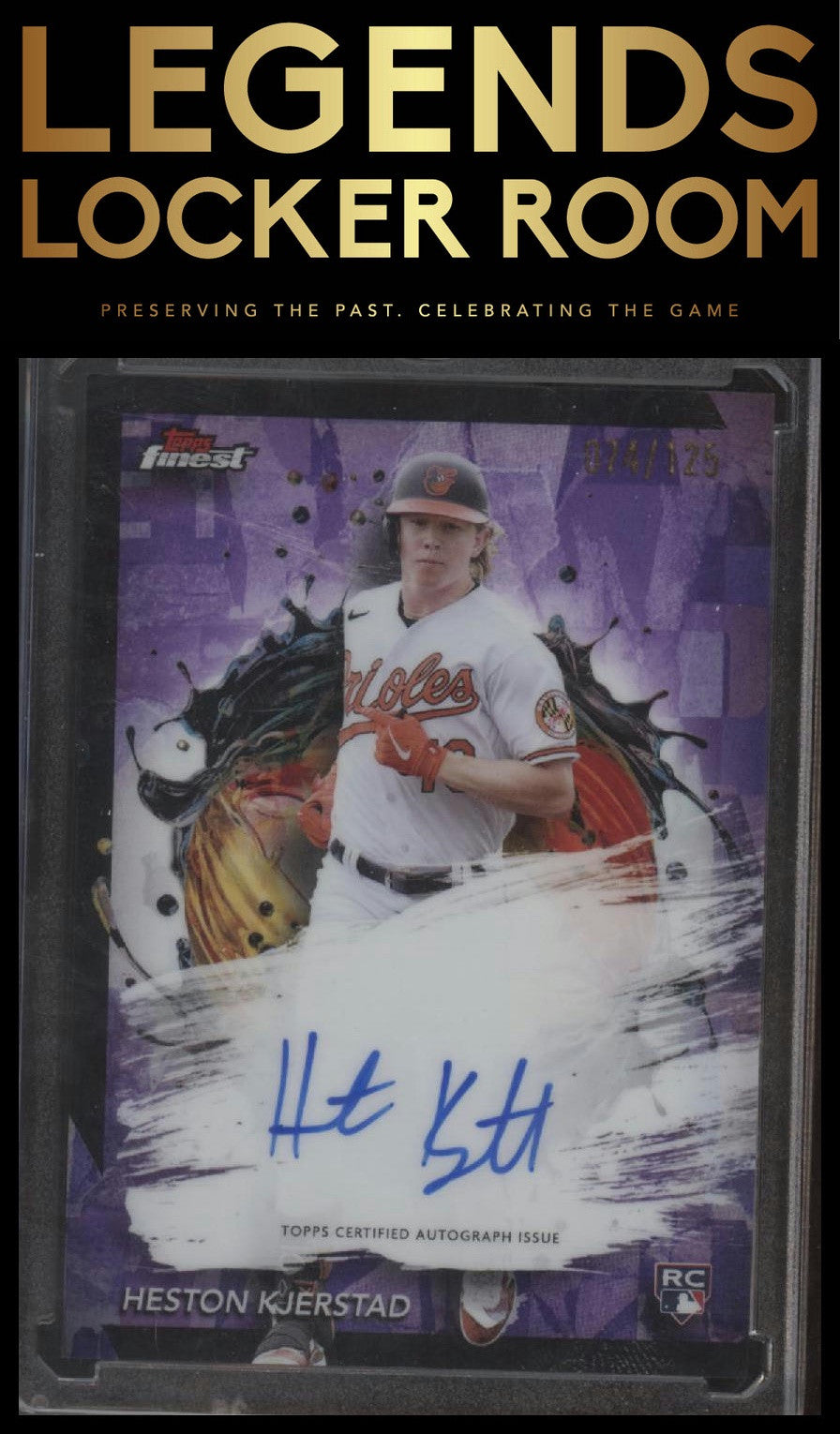 2024 Finest #FA-HKJ Heston Kjerstad Finest Autographs Purple Refractors #/125