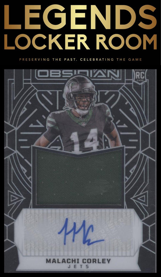 2024 Panini Obsidian Malachi Corley Rookie Jumbo Jersey Auto