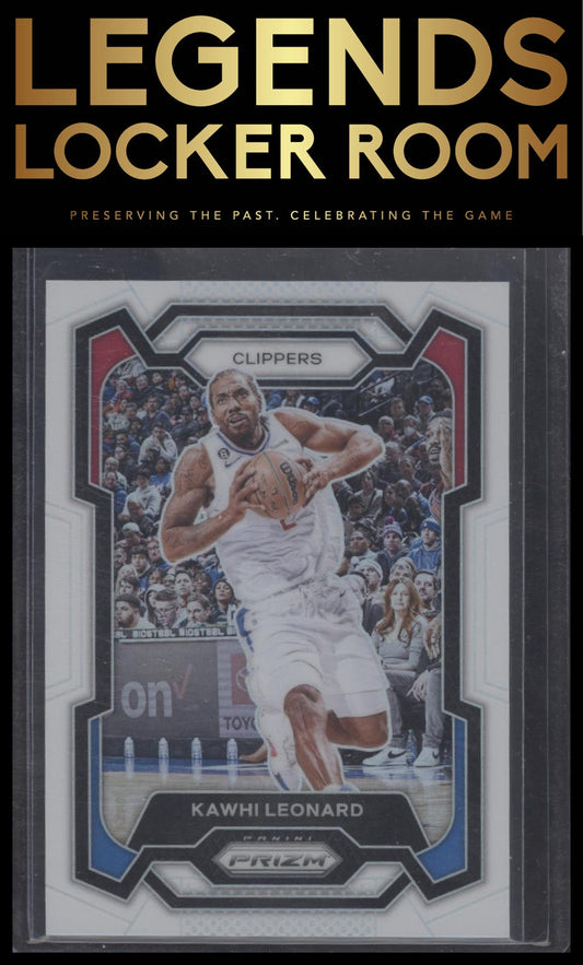 2023-24 Panini Prizm #4 Kawhi Leonard Prizms White #/175