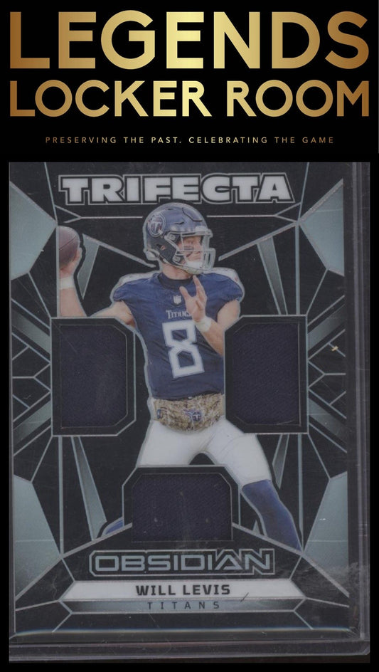 2024 Panini Obsidian - Trifecta Swatches #27 Will Levis