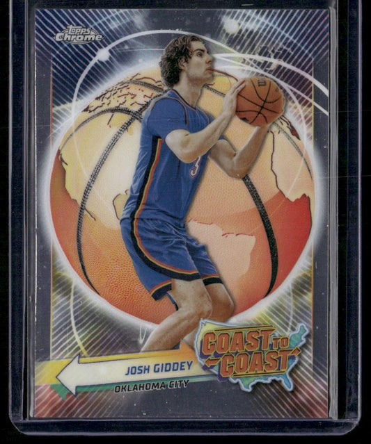2023-24 Topps Chrome #CC-21 Josh Giddey Coast to Coast