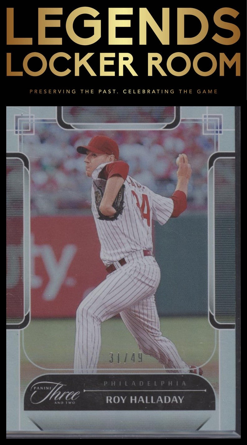 2024 Panini Three and Two #42 Roy Halladay Holo Silver #/49
