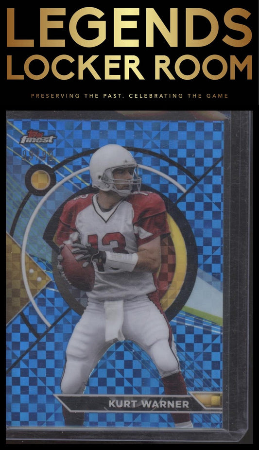2023 Topps Composite #151 Kurt Warner Finest Blue Checkerboard Refractor 99/99