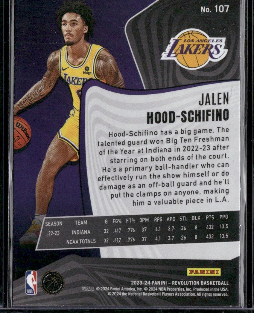 2023-24 Panini Revolution #107 Jalen Hood-Schifino