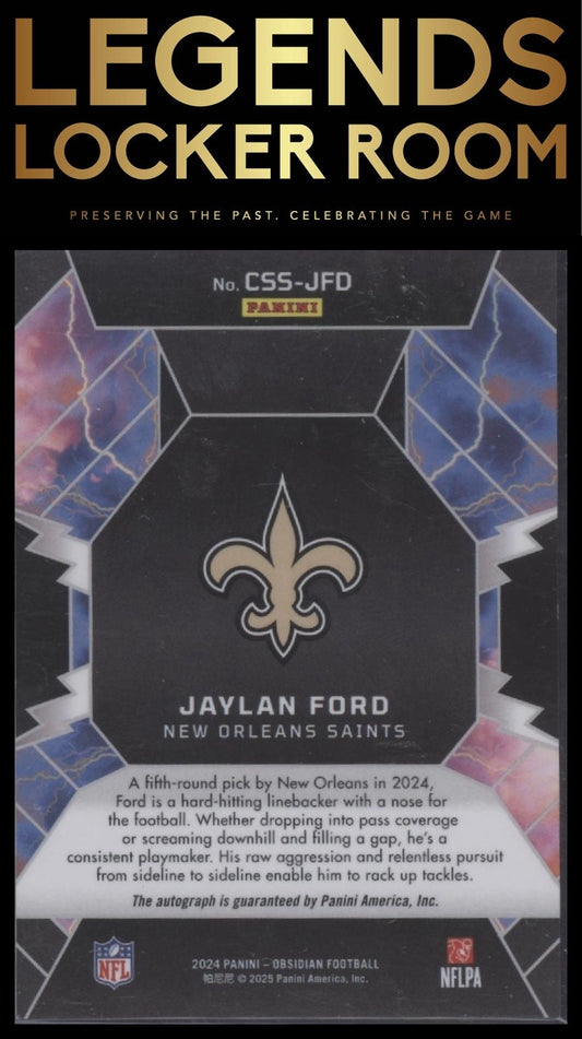 2024 Panini Obsidian Jaylan Ford Cosmic Storm