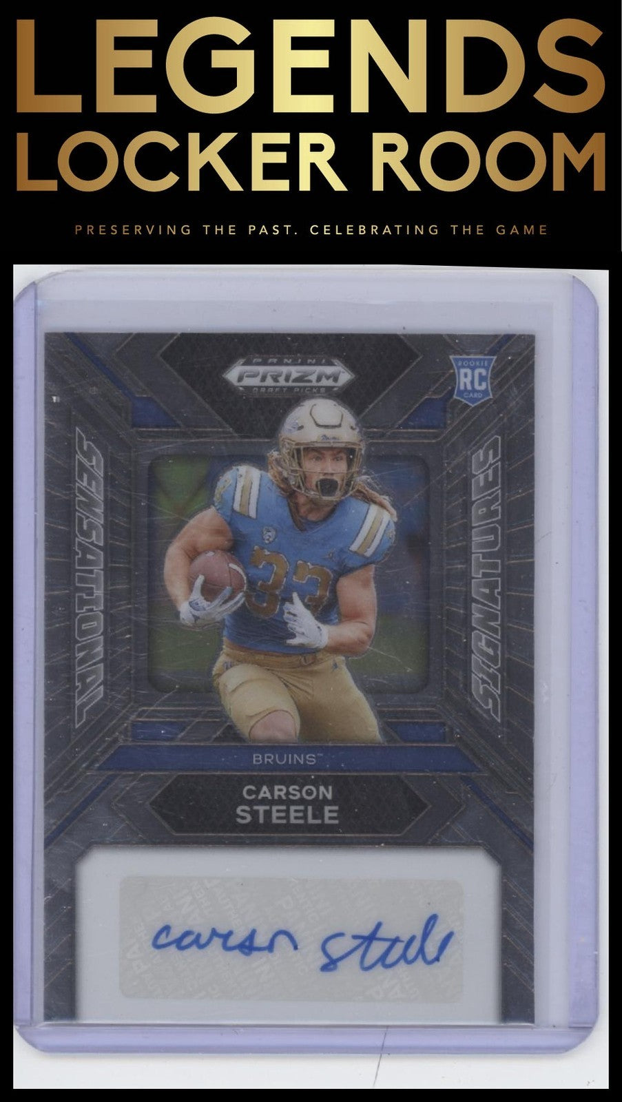 2024 Panini Prizm Draft Picks #SS-CSE Carson Steele Sensational Signatures