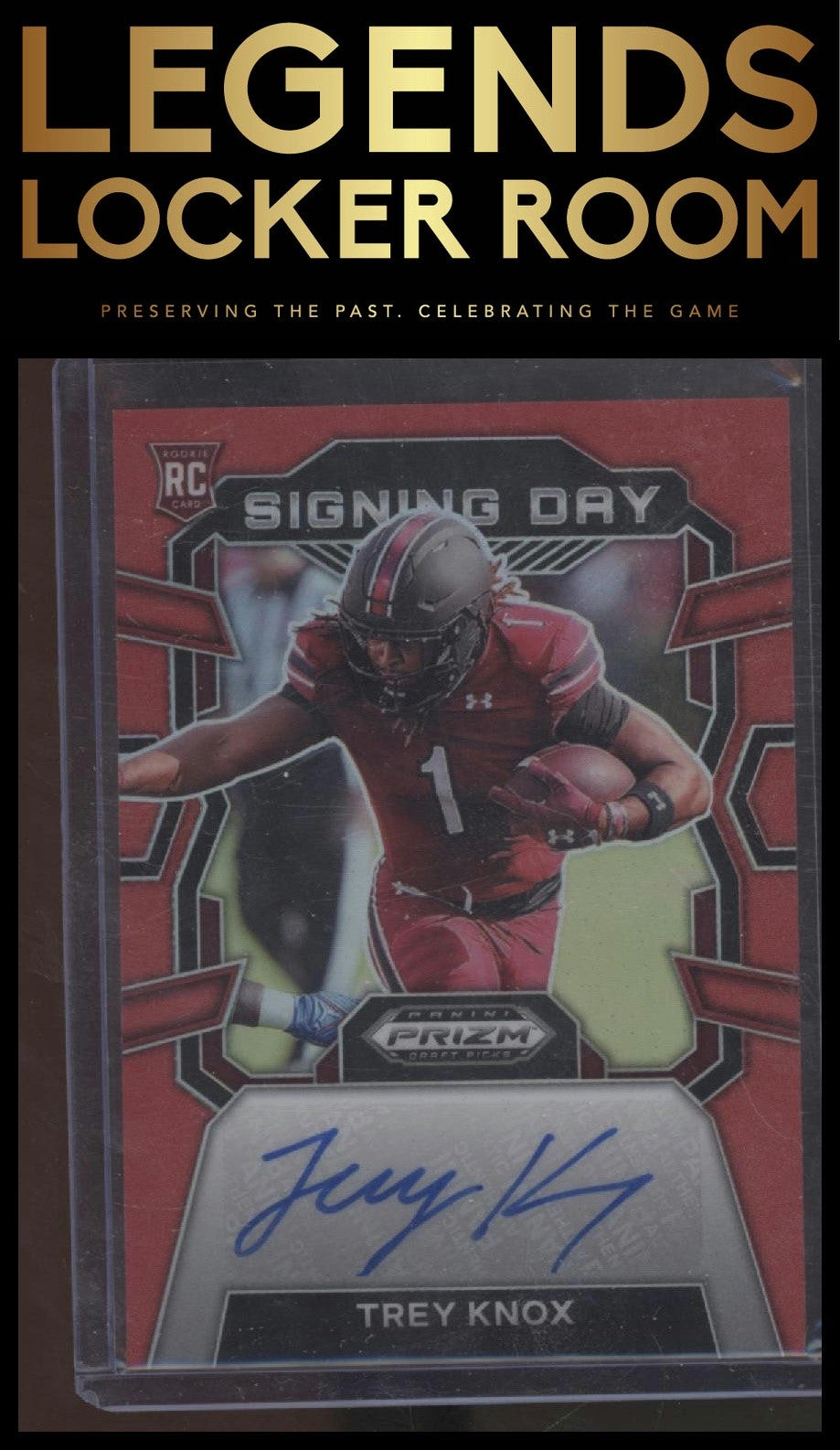 2024 Panini Prizm Draft Picks #SD-TKX Trey Knox Signing Day Red #/199