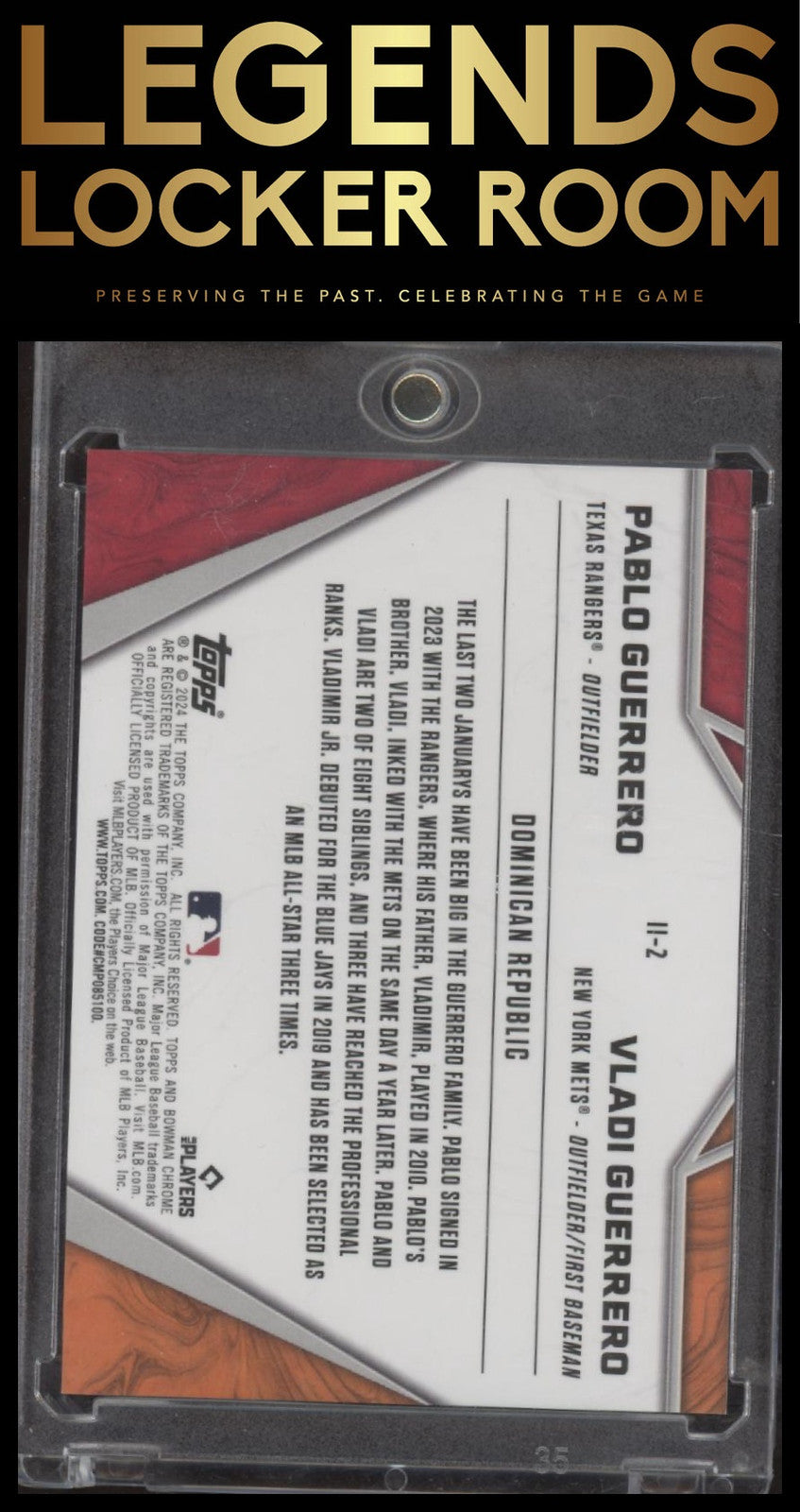 2024 Bowman Chrome Guerrero/Guerrero Mini Diamond Refractors #/150