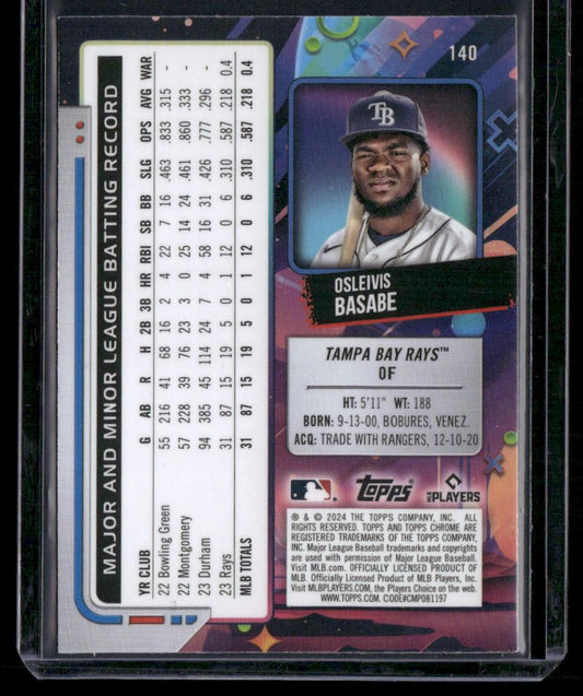 2024 Topps Chrome Cosmic #140 Osleivis Basabe