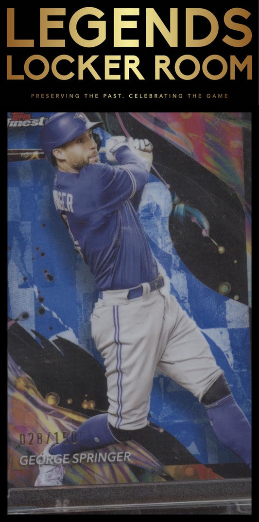 2024 Finest #191 George Springer Blue Refractors #/150