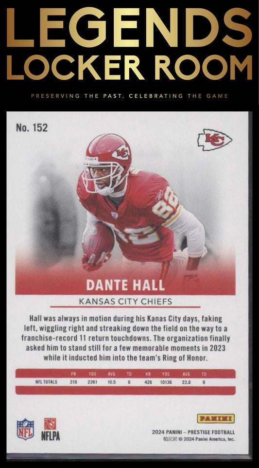 2024 Panini Prestige #152 Dante Hall Red Xtra Points #/999