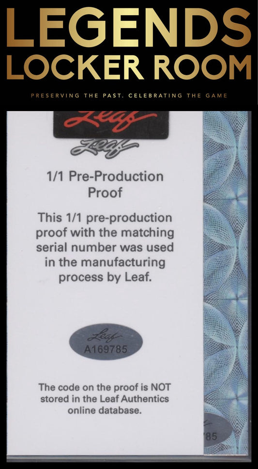 JEREMY SOCHAN spurs 2023 Leaf Optichrome optimal effort AUTO Proof 1/1