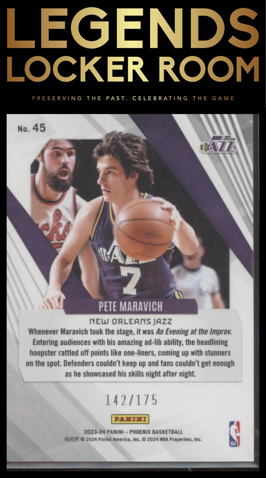 2023-24 Panini Phoenix #45 Pete Maravich Pink #/175