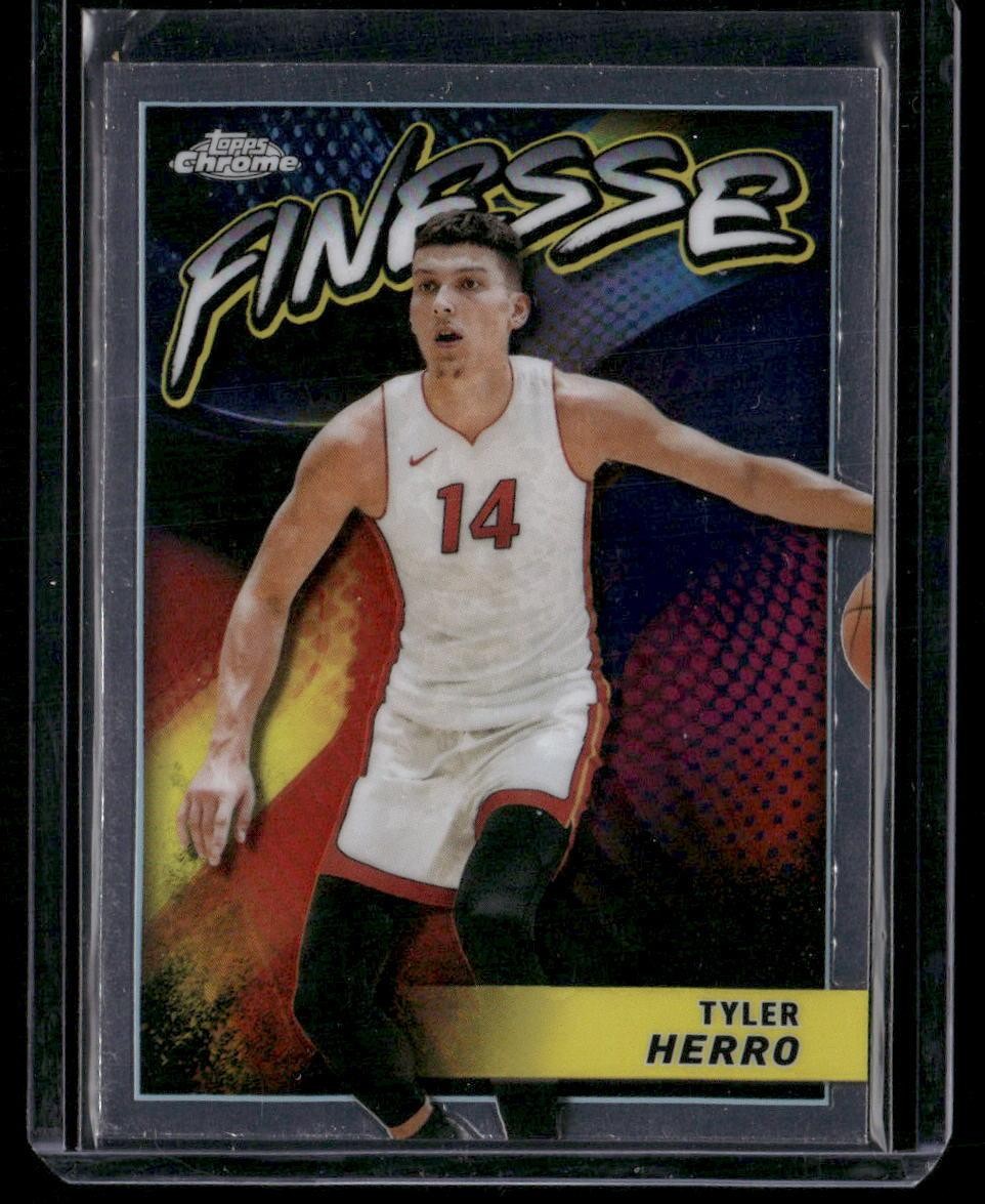 2023-24 Topps Chrome #F-12 Tyler Herro Finesse