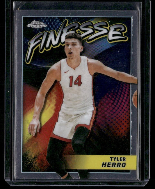 2023-24 Topps Chrome #F-12 Tyler Herro Finesse