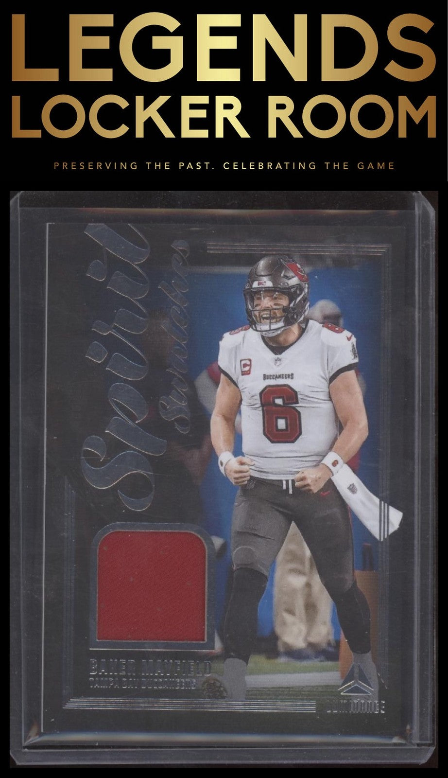 2024 Panini Luminance #SS-BMD Baker Mayfield Spirit Swatches