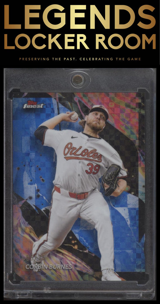 2024 Finest #123 Corbin Burnes Blue Checkerboard Refractors #/75