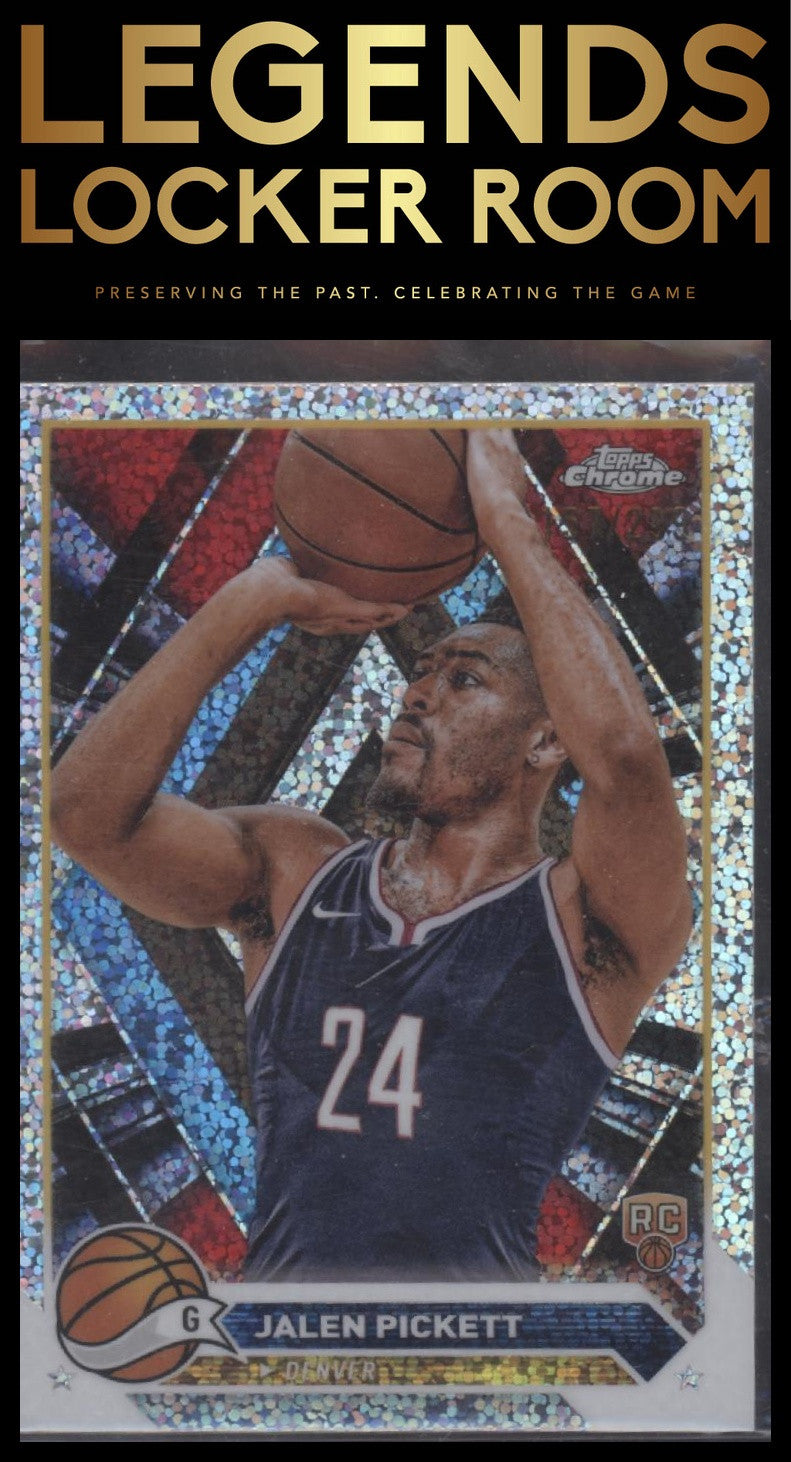 2023-24 Topps Chrome #165 Jalen Pickett Speckle Refractors #/299